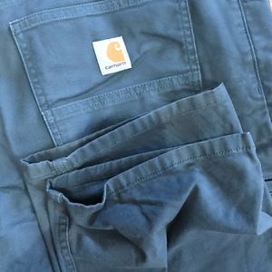 Carhartt Green Rugged Flex Relaxed Fit Canvas Work Pant
